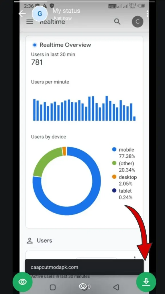 Download Status — WhatsApp Plus screenshot